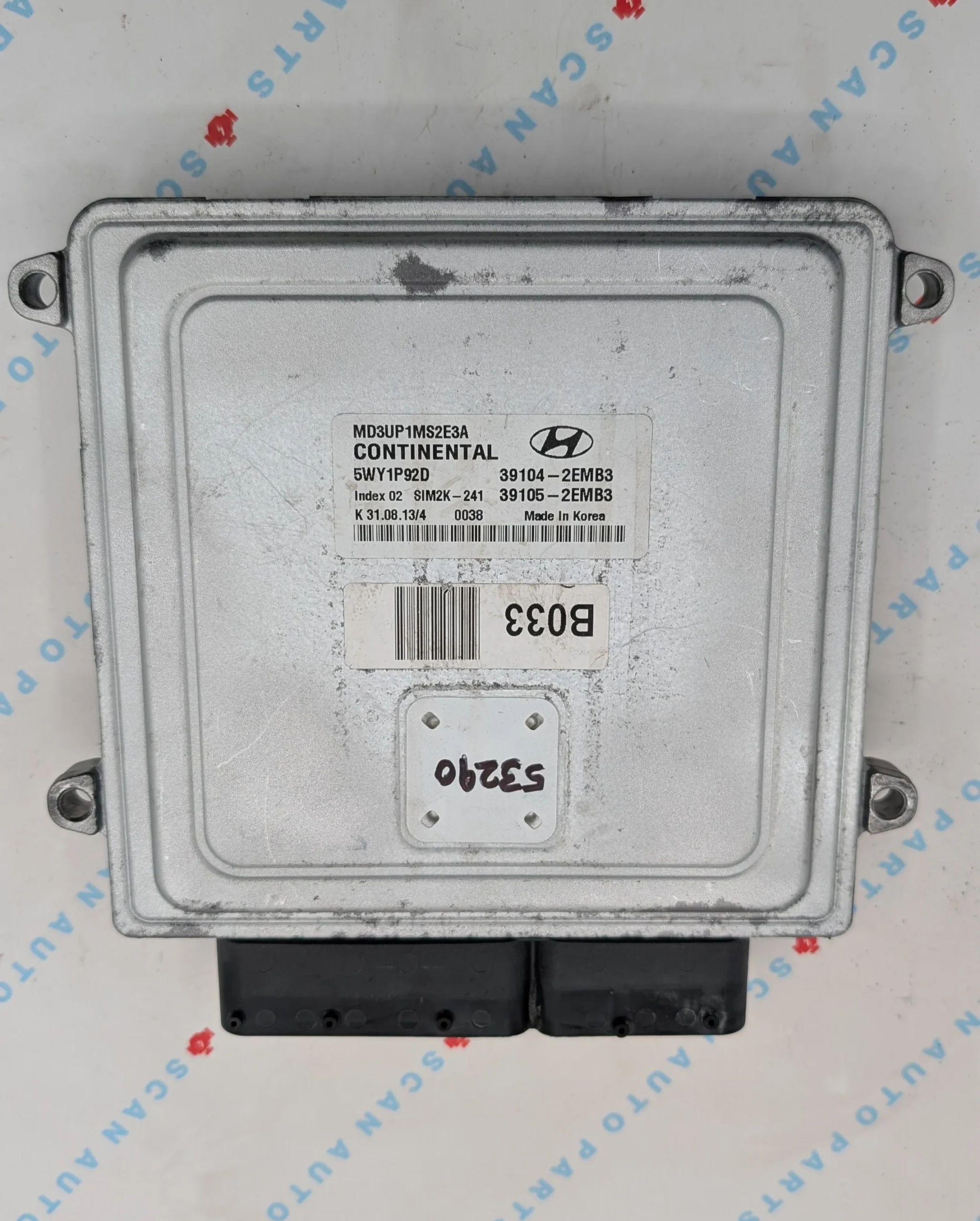 Kia Sportage Continental ECU 39104-2EMB3 / 5WY1P2C SIM2K-241 – surplus unit