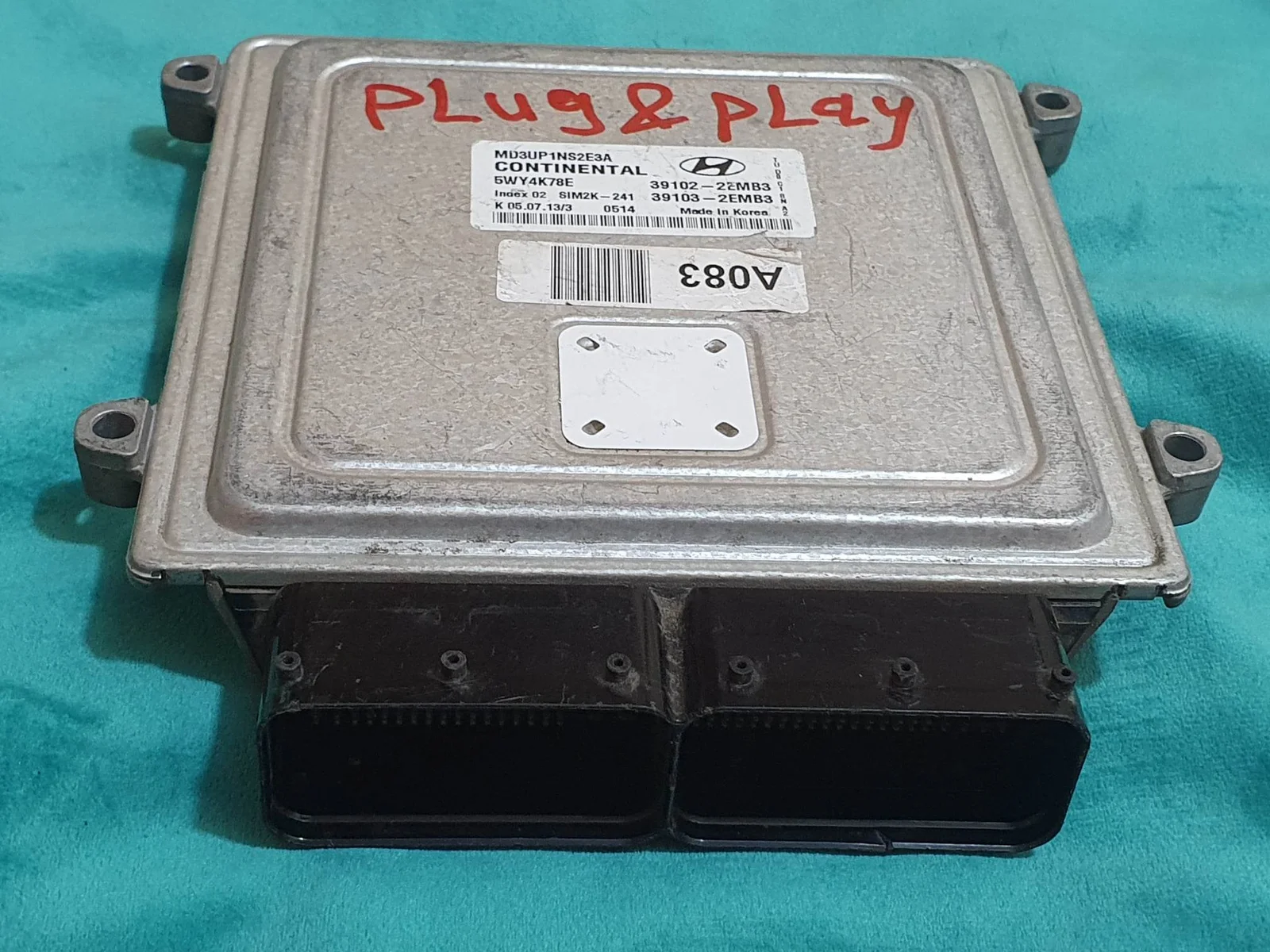 Kia Sportage Continental ECU 39102-2EMBO / 5WY4K21D SIM2K-241 – surplus unit